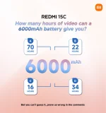 Redmi 15C - Battery Specs
